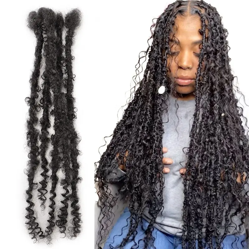 Jiffy dreadlocks vendor soft locs extension butterfly dreadlocks natural looks for woman