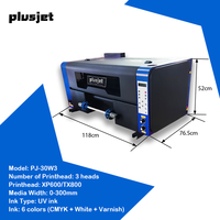 Imprimante UV DTF A3 Plusjet avec plastifieuse Imprimante d'impression UV DTF rouleau à rouleau Prix de gros Ensemble imprimante UV DTF XP600 TX800