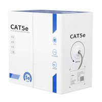 100m /305m 4 pasang 8 kawat 24awg 26awg 1000ft Utp Cat5e jaringan Lan kabel Ethernet