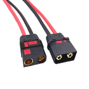 Kabel Adaptor Paralel QS8 Anti Percikan Api Tembaga Berlapis Timah 500V, Kabel Y Paralel Jantan Betina 8awg untuk Sepeda Motor Rc - Product Image 2