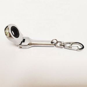 High Quality 10mm Ratcheting Wrench Keychain Portable Adjustable Ratchet Wrench Tool <b>Key</b> <b>Ring</b> - Product Image 3