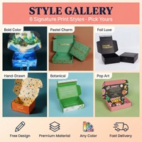 Caja de Cartón Corrugado para Envíos con Logotipo Personalizado, Diseño Geométrico en Terracota con Impresión en Dorado, para Cosméticos, Regalos y Suscripciones