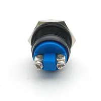 Interrupteur à bouton poussoir momentané étanche à vis en laiton 12V/240V bouton électronique 12/16/19/22mm pression métallique IP65 3A Max. 1NO1NC