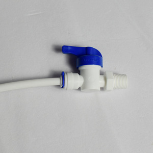 Válvula de bola con rosca externa de 2 puntos, tipo Blue Card, con diámetro de tubo de 1/4 pulgada, conector para purificador de agua - Product Image 3