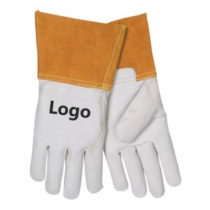 Guanti da Saldatura in Pelle da 12 Pollici con Logo Personalizzato, Guanti da Saldatore in Pelle Bovina per Uomini e Donne - Product Image 1