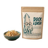 Sachet refermable de qualité alimentaire anti-humidité pour snacks de calmar avec fermeture éclair, emballage personnalisé avec encoche de déchirement pour présentation en magasin