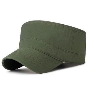 Simple <b>Flat</b> Baseball <b>Cap</b> for <b>Men</b> Women Youth Custom Sports <b>Cap</b> Solid Colors for Spring Autumn Outdoors Made Common Cotton Fabric - Product Image 1