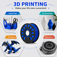 Harga Grosir QUANCER Filamen Printer 3D PETG, OEM/ODM Custom 1.75mm 1kg/5kg/10kg Filamen Cetak Multiwarna PETG