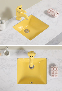 Petite taille rectangulaire Offre Spéciale lavabo porcelaine céramique Undermount <span class=keywords><strong>WC</strong></span> salle de bain évier lavage visage bassin pour enfant enfant - Product Image 4