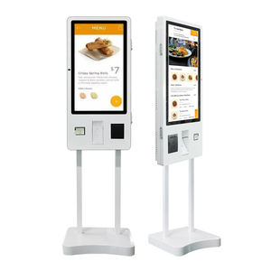 32-дюймовый вертикальный белый POS-терминал, киоск самообслуживания, автомат для продажи еды, меню-борд для торгового центра и ресторана - Product Image 3