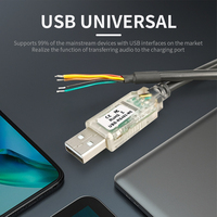 Cable de señal de puerto serie USB a RS232/RS485 de 1,8 m y 3,3 V, cable de 6 hilos con chip FT232RQ/SP485EN para comunicación/programación