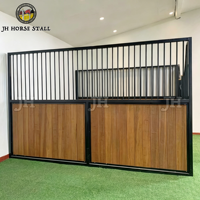 Produits équestres modulaires JH, cloisons en panneaux de bois, diviseurs pour écuries, boxes à chevaux préfabriqués