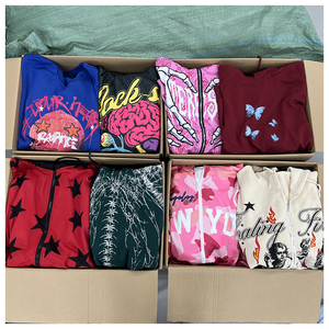 2025 vente en gros de vêtements pour hommes remise d'usine vêtements en stock assortis vêtements en vrac expédition sweats à capuche pour hommes sweats balles - Product Image 1