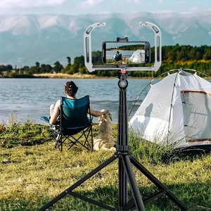 Dual <strong>Silicone</strong> Handles Aluminium Waterproof Camera Holder Stabilizer Rack Stand <strong>Underwater</strong> Diving Rig Diving Equipment - Product Image 6