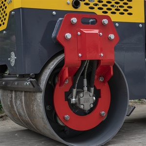 Китайский мини тандемный роликовый уплотнитель 2 тонны для ландшафтного дизайна и дорожек, стальной колесный дорожный каток, уплотнитель для гравийного основания - Product Image 5