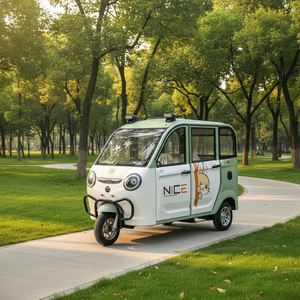 Moto électrique <span class=keywords><strong>4</strong></span> portes Tuktuk Corps fermé 3 passagers Certifié Dot Passager Commute Cargo Delivery E-Tricycle Abrité - Product Image 5
