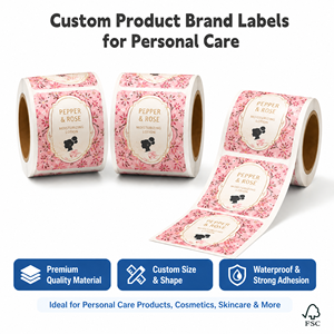 Etiqueta para Botellas de Productos Químicos de Uso Diario, Rollo de Etiquetas Resistentes al Agua para Detergentes, Impresión Offset - Product Image 2