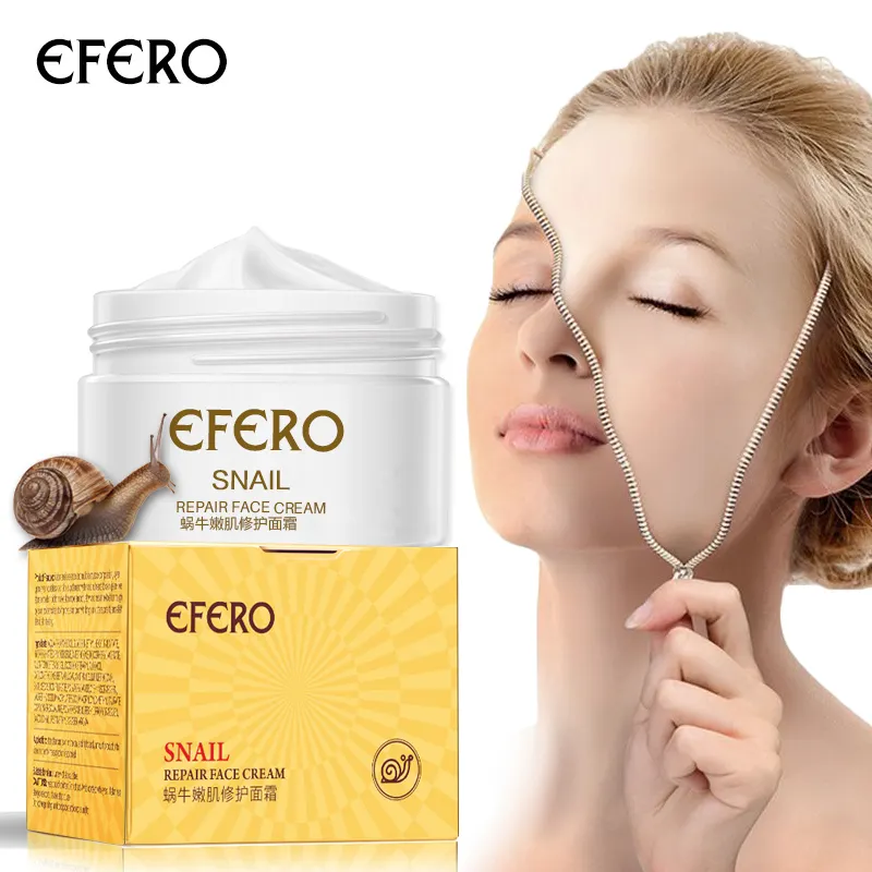 EFERO Anti Aging Snail Serum Face Cream Whitening Snail Serum Long Lasting Moist Nourishing Lifting Face Skin Anti wrinkle Cream