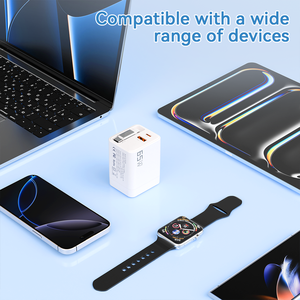 Caricatore Rapido GaN 65W con Cavo Retrattile, 3 Porte, Spina UK/US/EU/AU per Xiaomi iPhone <span class=keywords><strong>Samsung</strong></span> Huawei, Caricatori e Adattatori per Laptop - Product Image 6