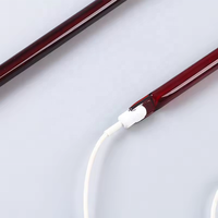 Tube de chaleur à ondes courtes en gros Quartz rouge rubis réflecteur IR lampes chauffantes halogènes