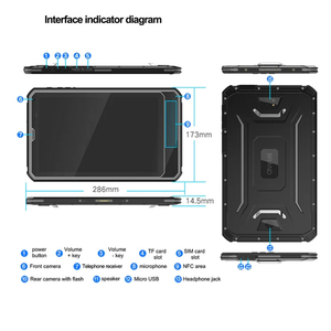 Meilleur prix 8 pouces <span class=keywords><strong>Android</strong></span> robuste <span class=keywords><strong>tablette</strong></span> Pc étanche antichoc une <span class=keywords><strong>tablette</strong></span> avec lecteur Rfid facile tactile tablettes bon marché - Product Image 5