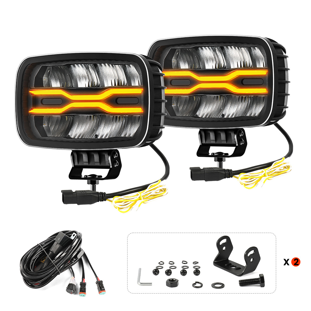 ไฟ 2 ชิ้น + ชุดสายไฟ * 1