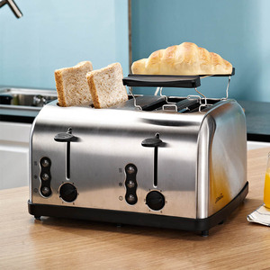 Tostadora Eléctrica de Acero Inoxidable, Tostadora de Café Automática, Tostadora de 4 Rebanadas para el Hogar - Product Image 2