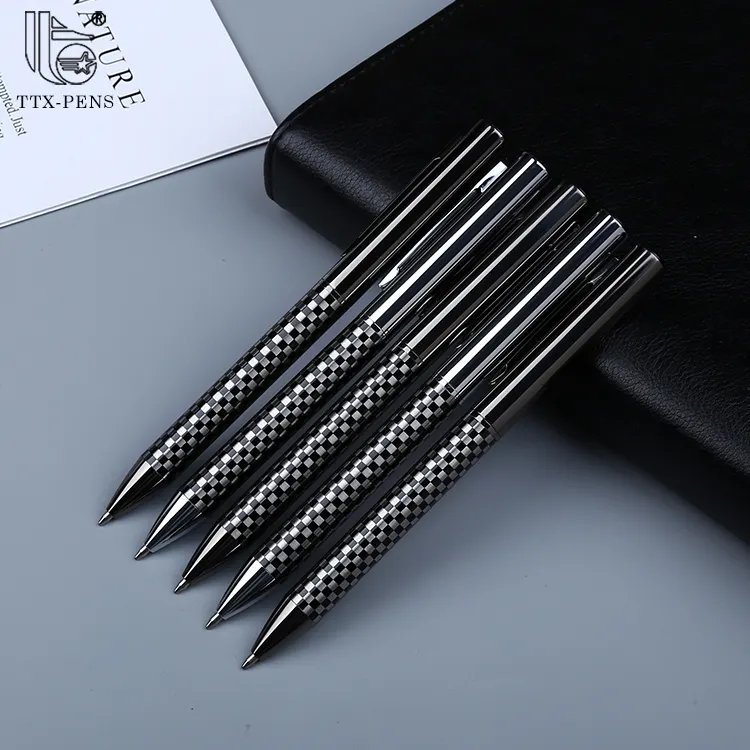 TTX ปากกาคาร์บอนไฟเบอร์,ปากกาสีดำสำหรับสำนักงานธุรกิจ Boligrafo Parker ของขวัญส่งเสริมการขาย