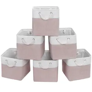 Pink Large Capacity Foldable Multifunctional Strong Classic Style Household Storage Box