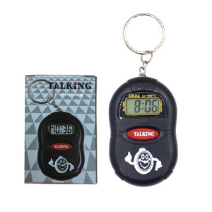 Xinjia XJ-800 Keychain Voice <b>Clock</b> Digital <b>LED</b> Display Talking Alarm For Blind Seniors Portable Electronic Watch With Box - Product Image 4