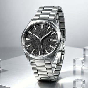 Reloj mecánico automático de lujo para hombre, caja de acero inoxidable 316L, esfera con relieve 3D, cristal de zafiro resistente a los arañazos - Product Image 1