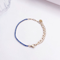 Pulseras de Cadena de Eslabones de Acero Inoxidable de Lujo, Estilo Indio, para Mujer, Chapadas en Oro Antiguo y Plata, Joyería para Fiestas y Bodas Br0073