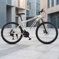 Vélo de montagne à bas prix 24/26 pouces avec 21 vitesses variables, freins à disque doubles, fourche à suspension à ressort pour enfants