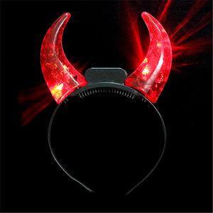 Gran oferta, bandas para la cabeza <span class=keywords><strong>de</strong></span> cuerno <span class=keywords><strong>de</strong></span> <span class=keywords><strong>diablo</strong></span> <span class=keywords><strong>con</strong></span> luz LED roja para accesorios <span class=keywords><strong>de</strong></span> disfraz, recuerdo <span class=keywords><strong>de</strong></span> fiesta - Product Image 6
