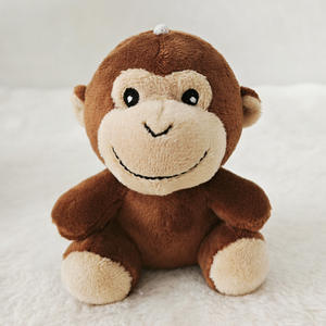 6 قطع 10 قطع مجموعة حيوانات محشوة غابة القرد النمر والزرافة الأسد الفيل محشوة لطيف لعبة أفخم سلسلة المفاتيح - Product Image 4