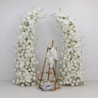 Arche de fleurs artificielles personnalisable, nouveau style, vente directe usine, toile de fond de mariage, arche florale