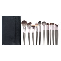 Zhengyi pinceaux de maquillage professionnel 15 pièce set cosmétiques un dollar noir professionnel maquillage brosse set outils luxe maquillage brosse