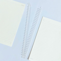 Clip de reliure en spirale A4 en plastique à 30 trous, détachable, pour feuilles mobiles, accessoire de classeur