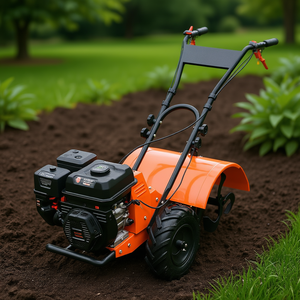 Cultivateur de jardin, motoculteur, moteur à essence 4 temps 212 cc, largeur de travail de 10 pouces, outil de culture du sol à dents arrière - Product Image 2