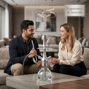 Ensemble Chicha Arabe en Acier Inoxydable à Double Tube et Alliage d'Aluminium avec Sac – Vente en Gros Direct Usine - Product Image 3