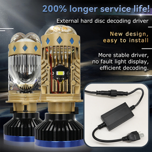 LELANPU Mini Lámpara <span class=keywords><strong>de</strong></span> Señalización COB T20 con Luz Estroboscópica Intermitente, Lente <span class=keywords><strong>de</strong></span> Proyector LED para Coche T8 PRO H4, Bombillas <span class=keywords><strong>de</strong></span> Faro - Product Image 6