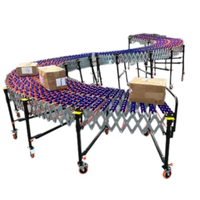 Convoyeurs à rouleaux OEM flexibles et extensibles par gravité pour patin en plastique Boîte en carton Convoyeur de transfert à vendre
