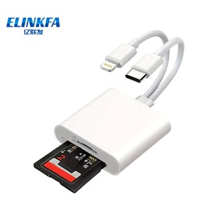 Lector de tarjetas SD dual Elinkfa tipo C USB3.2 para teléfonos y ordenadores Apple - Product Image 1