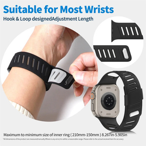 สายนาฬิกาแบบสปอร์ตสำหรับ Apple Watch Ultra ขนาด 49 มม. สำหรับผู้ชายและผู้หญิง สายซิลิโคนกันน้ำสำหรับ Apple Watch Series 11 10 9 - Product Image 3
