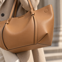 Sac à bandoulière tendance pour femme en cuir PU avec doublure en polyester et fermeture éclair, idéal pour les trajets quotidiens, le shopping et le bureau – Sac fourre-tout pour femme