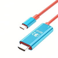 Cable TUTI 2M 100W de Carga Rápida HDTV 4K60HZ, Tipo C a HDTV para TV, Teléfono, PC y Juegos