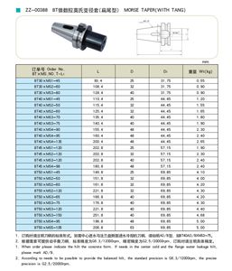 Adaptateur d'outil conique BT40 Morse Taper MT1 MT2 MT3 MT4 MT5 - Product Image 5