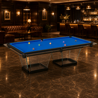 Mesa de Billar de Pizarra Negra de Lujo S.Q.F de 7 pies, Personalizada, para 9 Bolas, Uso en Interiores, con Garantía de por Vida y Diseño Ecológico