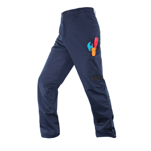 <span class=keywords><strong>Pantaloni</strong></span> da lavoro Cargo da uomo <span class=keywords><strong>con</strong></span> <span class=keywords><strong>tasche</strong></span> <span class=keywords><strong>laterali</strong></span> <span class=keywords><strong>pantaloni</strong></span> alla moda da uomo in forma regolare Casual <span class=keywords><strong>blu</strong></span> Navy <span class=keywords><strong>pantaloni</strong></span> Cargo - Product Image 4