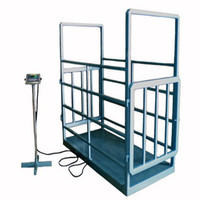 Balance au sol pour bétail, volailles et bovins d'occasion, modèle AIDA CW, affichage LCD, indicateur haute précision, capacité 1000 kg-10T